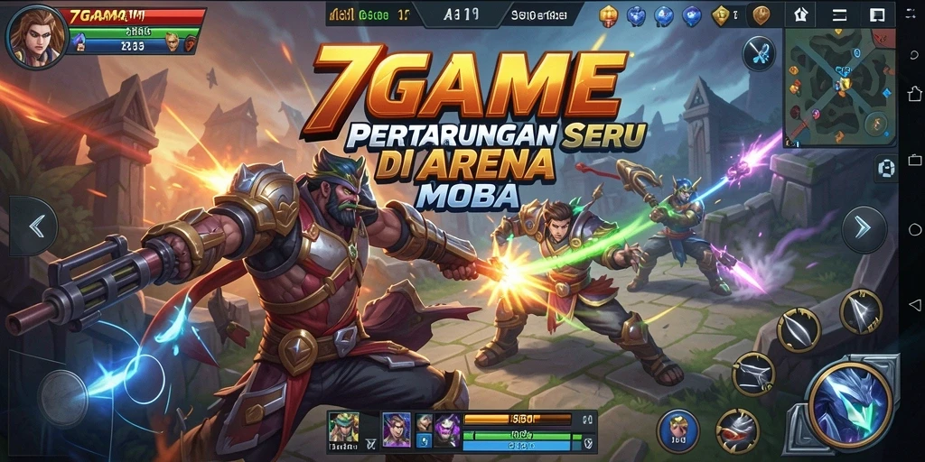 Gameplay seru di arena pertempuran 7GAME