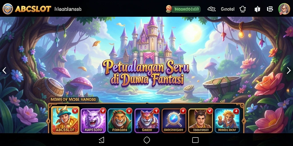 Screenshot ABCSLOT yang menampilkan gameplay seru dan tantangan petualangan.