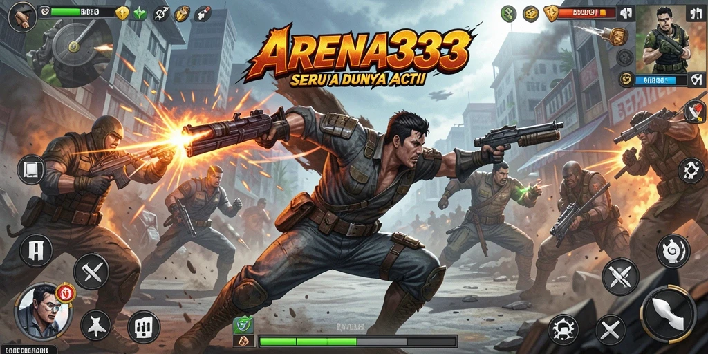 Tampilan seru gameplay ARENA333 dengan pertarungan mendebarkan.