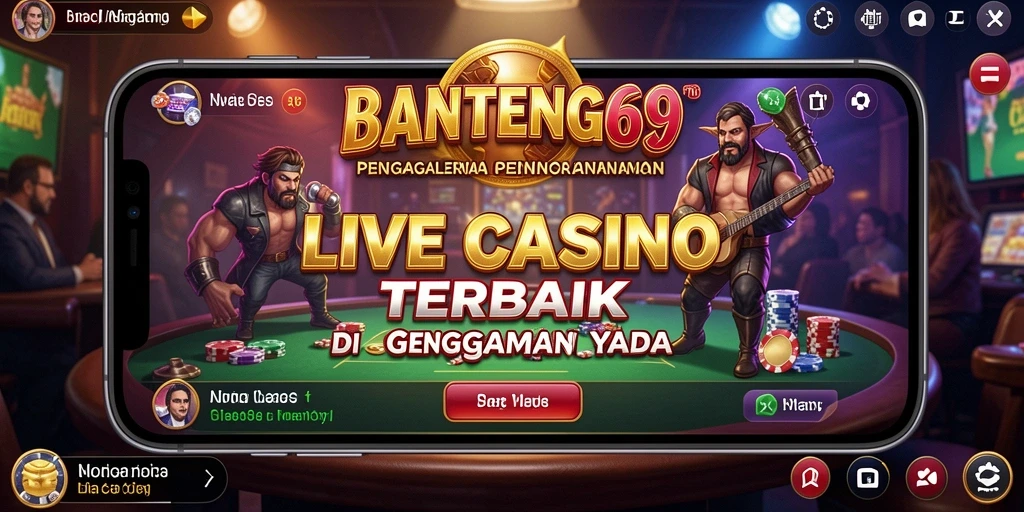 Tampilan permainan Live Casino yang mendebarkan dan interaktif.