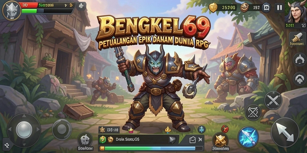 Tangkapan layar gameplay <strong>BENGKEL69</strong> menunjukkan petualangan seru di dunia RPG.