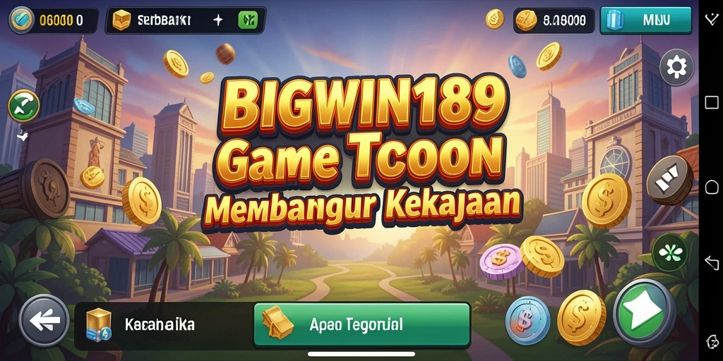 Tampilan gameplay yang menampilkan manajemen bisnis di BIGWIN189.