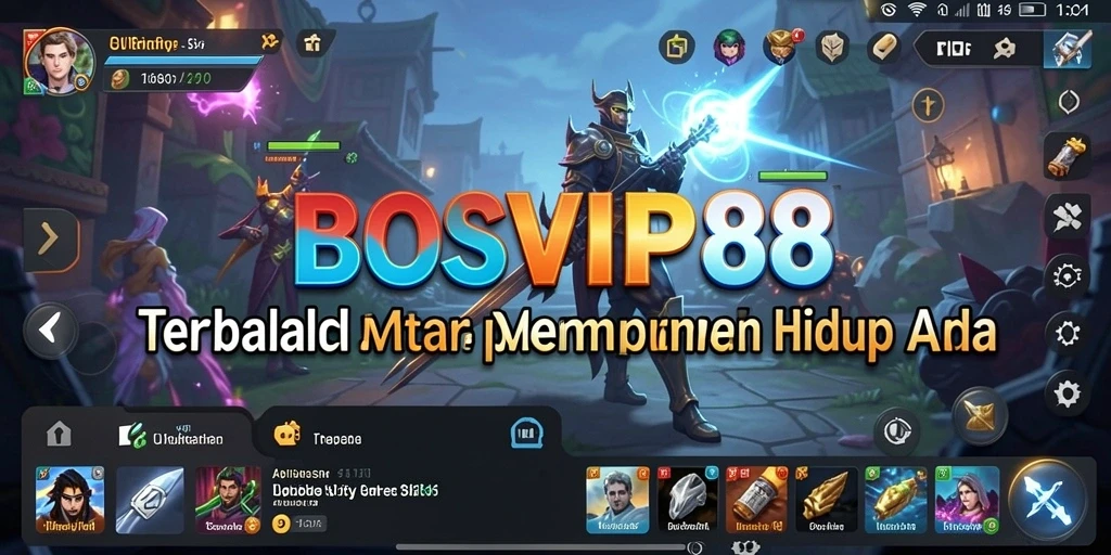 Tampilan antarmuka utama BOSVIP88 dengan fitur alat bantu produktivitas.