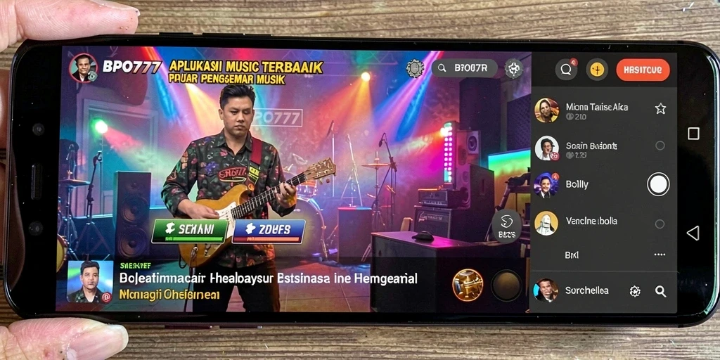 Tampilan screenshot BPO777 yang menunjukkan pengalaman bermain musik yang seru.