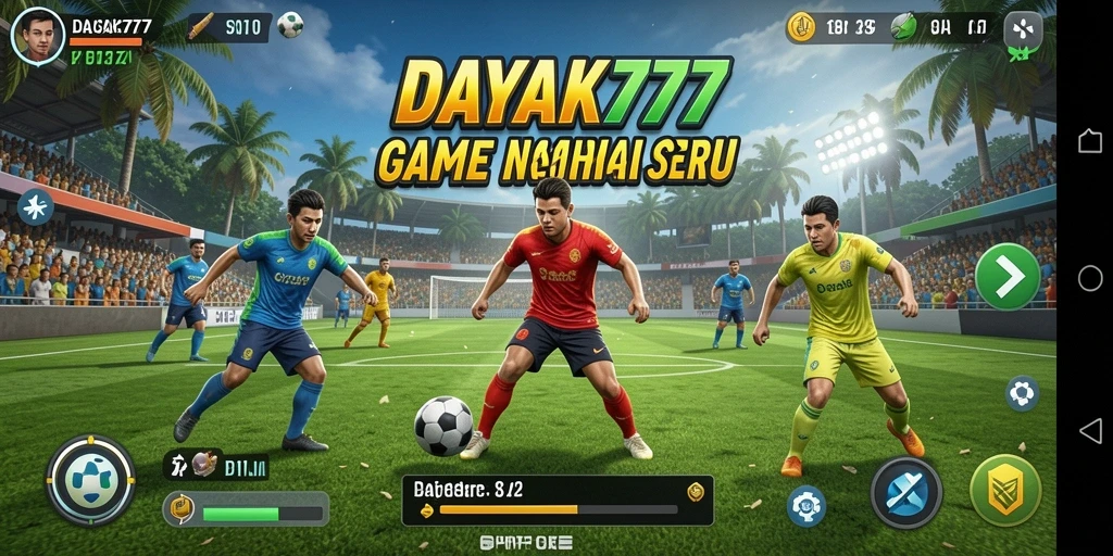 Tangkapan layar menunjukkan aksi mendebarkan dalam GAME DAYAK777.