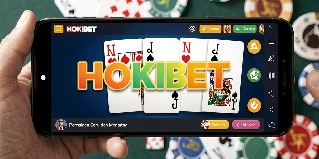 Screenshot gameplay HOKIBET yang menampilkan suasana bermain Domino.