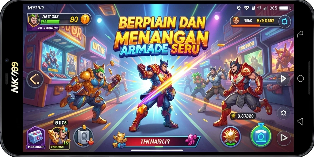 Tampilan gameplay INK789 yang penuh warna dan seru.