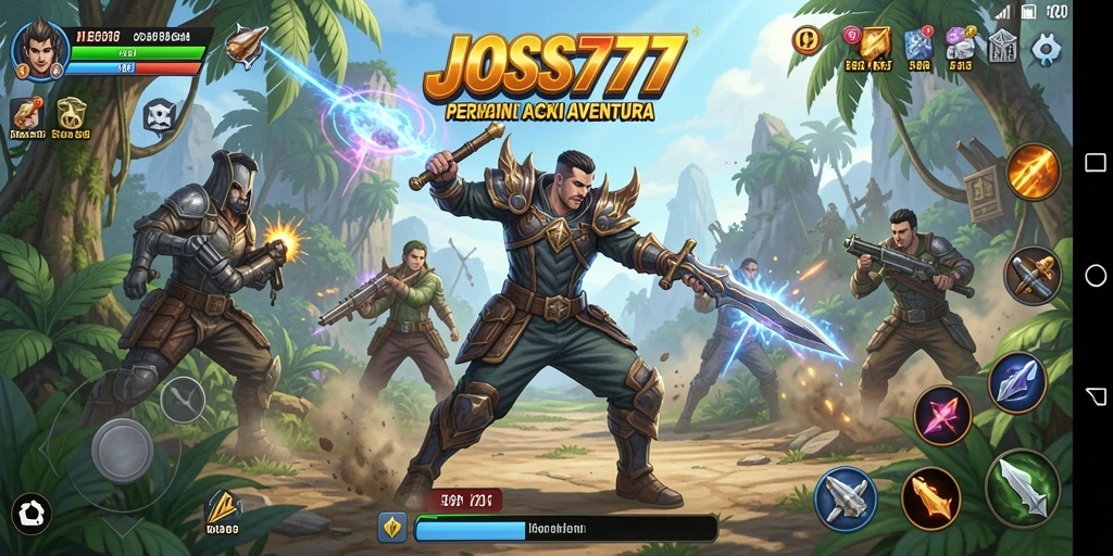 Tampilan gameplay mendebarkan dalam JOSS777