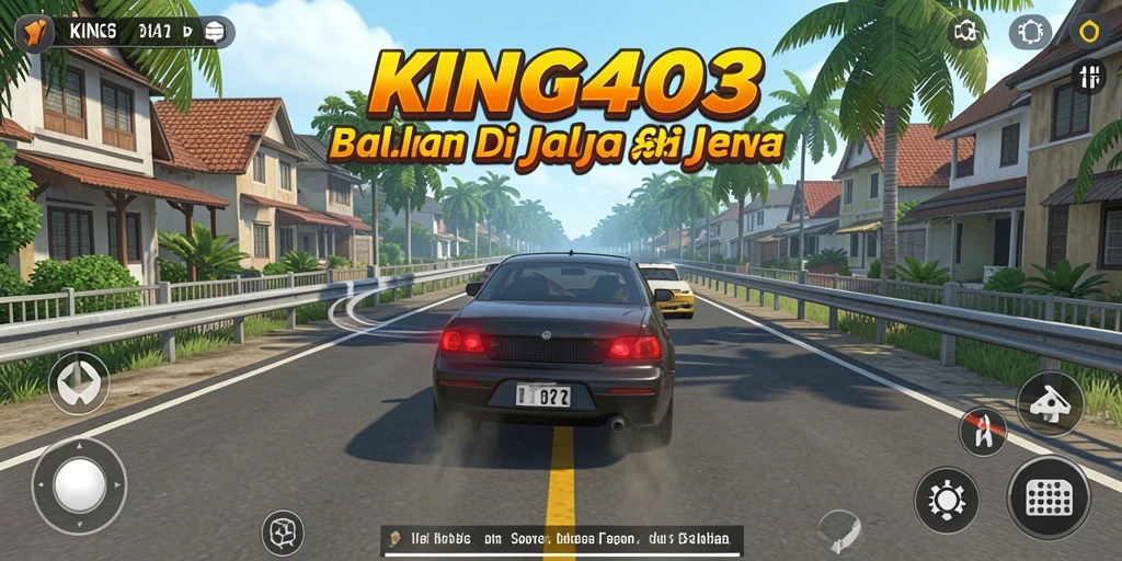 Screenshot KING403 menampilkan aksi balapan yang mendebarkan.