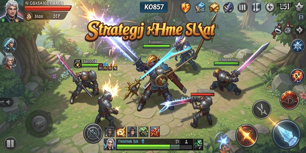 Gameplay menegangkan dalam KO857 yang menguji strategi pemain.