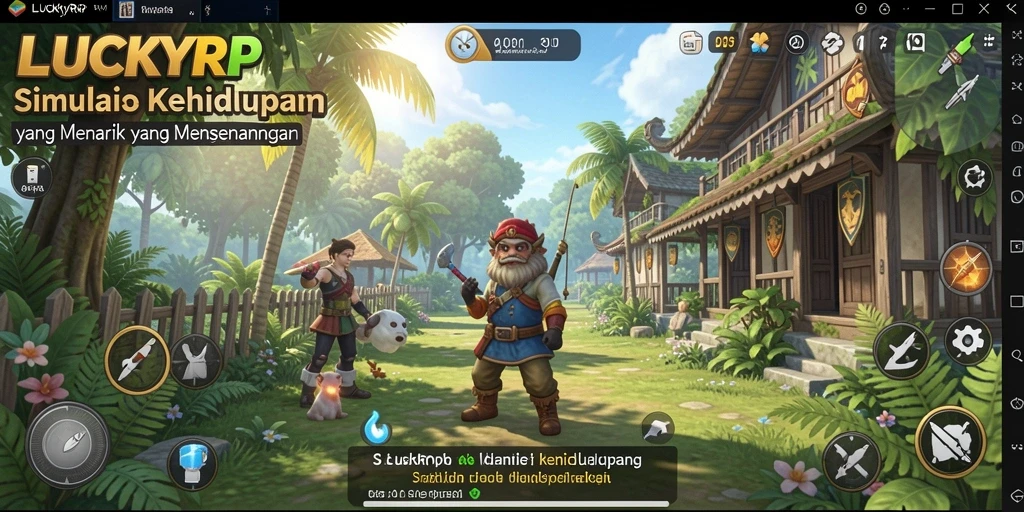 Tampilan gameplay menarik dari LUCKYRP dengan interaksi sosial yang seru.