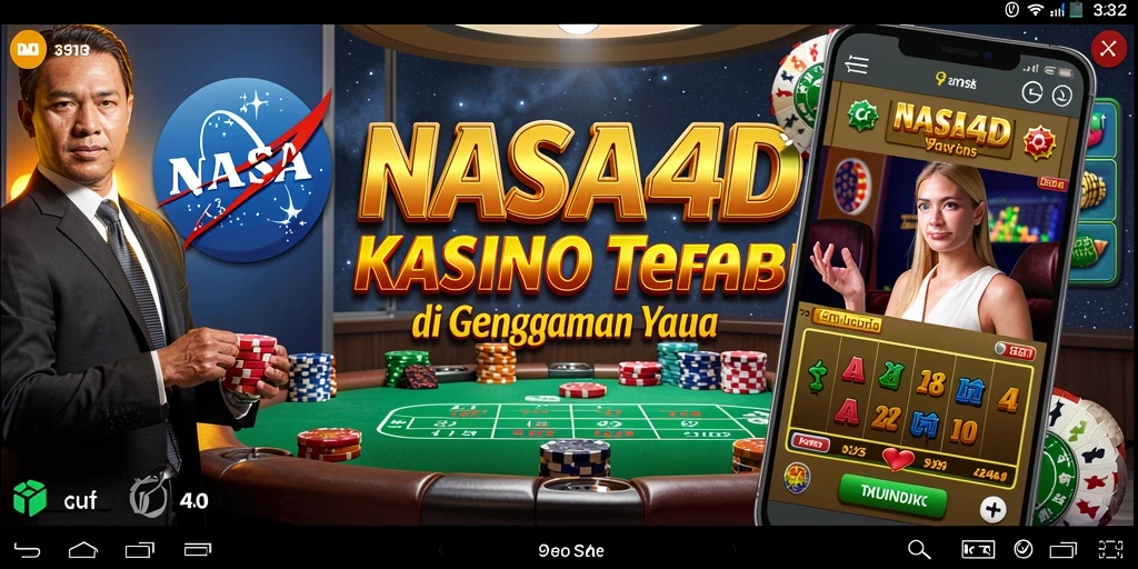Tangkapan layar gameplay NASA4D dengan suasana Kasino yang menggembirakan.
