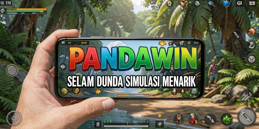 Tampilan gameplay <strong>PANDAWIN</strong> yang penuh warna dan interaktif.